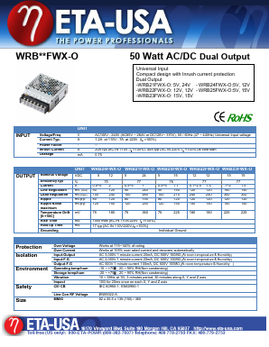 WRB24FWX-O Datasheet PDF ETA-USA