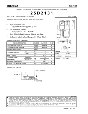 2SD2131 Datasheet PDF ETC