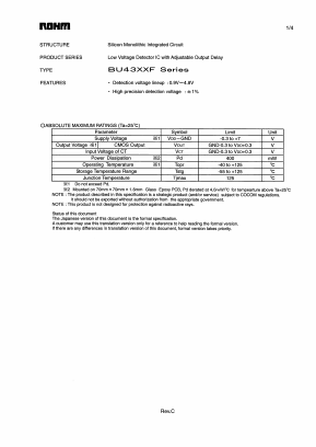 BU4342F Datasheet PDF ETC