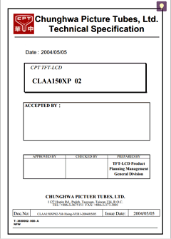 CLAA150XP Datasheet PDF ETC