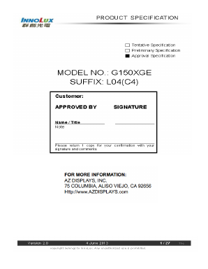 G150XGE Datasheet PDF ETC