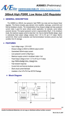 AX6603 Datasheet PDF ETC