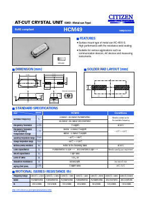 HCM49-40.000MABJ-UT Datasheet PDF ETC