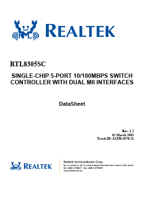 RTL8305SC Datasheet PDF ETC