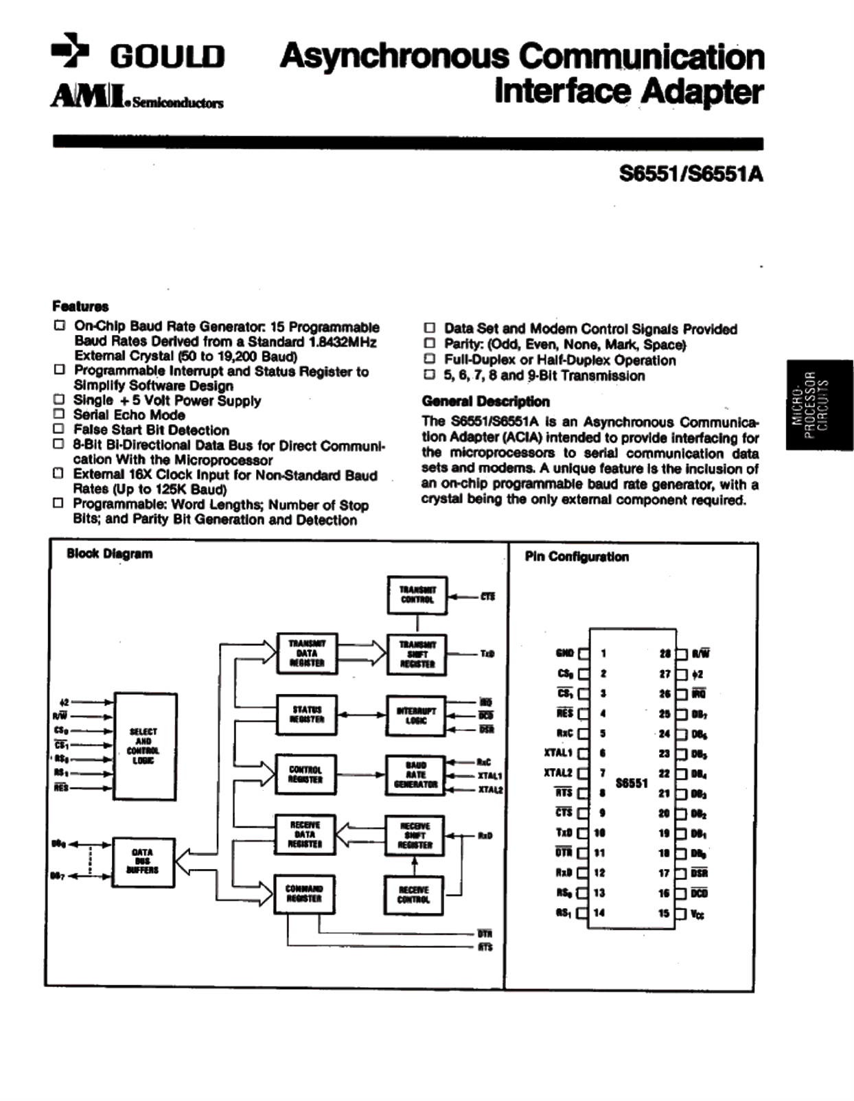 S6551A Datasheet PDF ETC