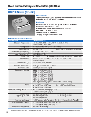 OC-260-CAB-107CA-20 Datasheet PDF ETC