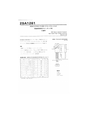 2SA1261K Datasheet PDF ETC