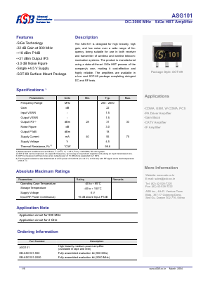 EB-ASG101-2000 Datasheet PDF ETC