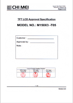 M150X3-T05 Datasheet PDF ETC