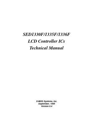 SED1330F Datasheet PDF ETC
