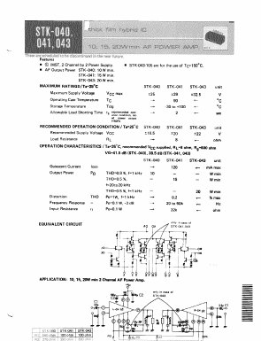 STK-041 Datasheet PDF ETC