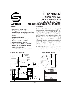STK12C68-40M Datasheet PDF ETC