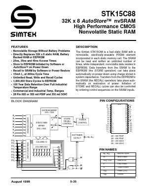 STK15C88-S45 Datasheet PDF ETC