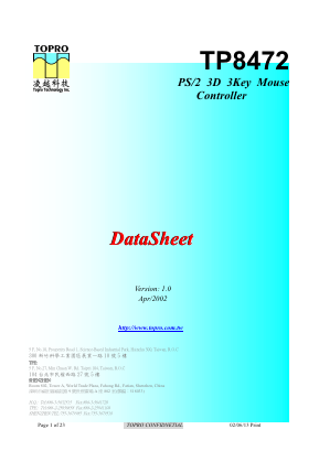 TP8472AP Datasheet PDF ETC