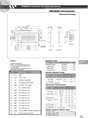 WH1604A Datasheet PDF ETC