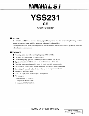 YSS231 Datasheet PDF ETC