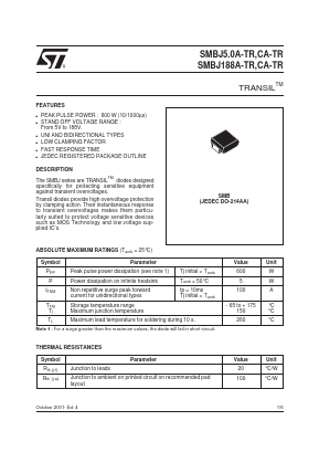 SMBJ70CA-TR Datasheet PDF ETC