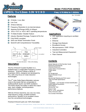 FVXO-PC53B-1000 Datasheet PDF ETC