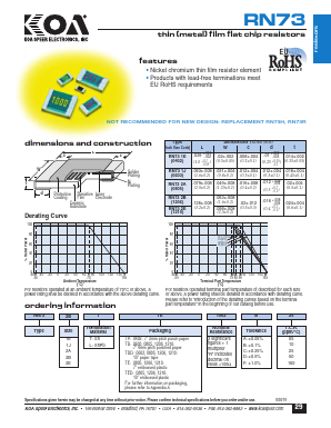 RN731JTTD9201D50 Datasheet PDF ETC