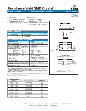 FOXSDLF/128-20 Datasheet PDF ETC