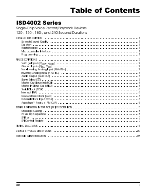 ISD4002-150ZI Datasheet PDF ETC