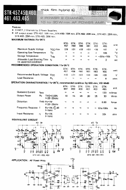 STK-460 Datasheet PDF ETC