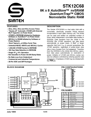 STK12C68-S25 Datasheet PDF ETC