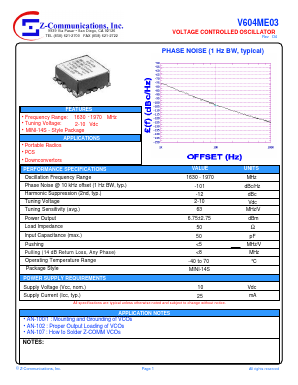 V604ME03 Datasheet PDF ETC