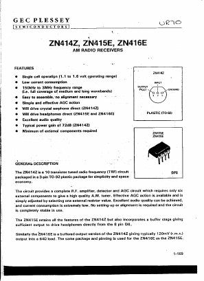 ZN414 Datasheet PDF ETC