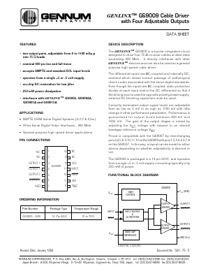 GS9009 Datasheet PDF ETC