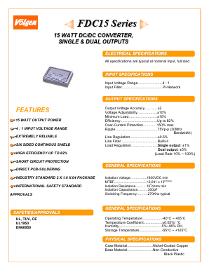 FDC15-48D05 Datasheet PDF ETC