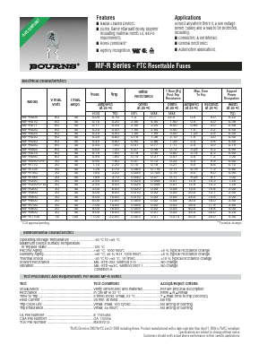 MF-R160 Datasheet PDF ETC
