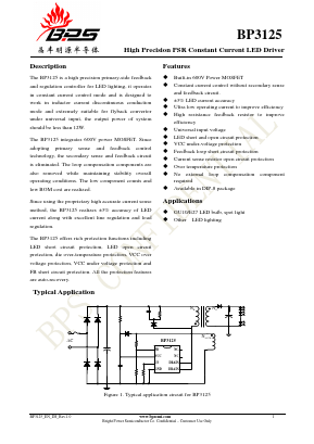 BP3125 Datasheet PDF ETC