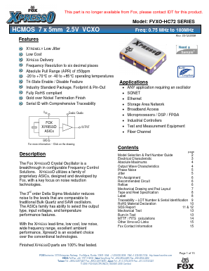 FVXO-HC72B-80-89 Datasheet PDF ETC