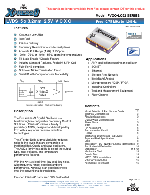 FVXO-LC52BR-1.0-99.99 Datasheet PDF ETC