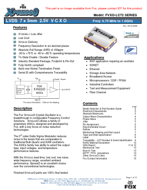 FVXO-LC72B-1.0-99.99 Datasheet PDF ETC