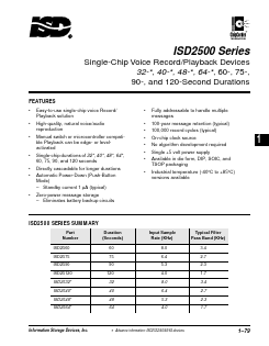 ISD25120S Datasheet PDF ETC