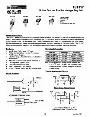 TS1117CZC0 Datasheet PDF TSC Corporation