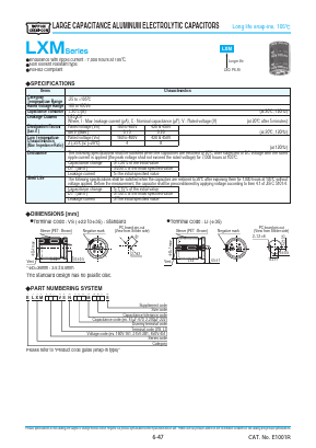 ELXM351VSN121MP30S Datasheet PDF ETC