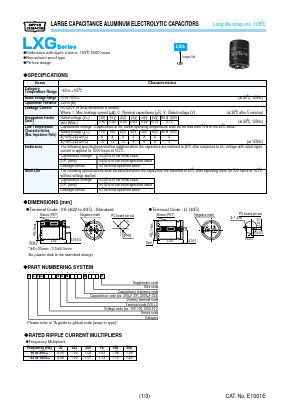 ELXG250VSN682MQ30S Datasheet PDF ETC