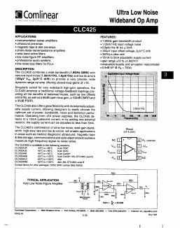 CLC425A8 Datasheet PDF ETC