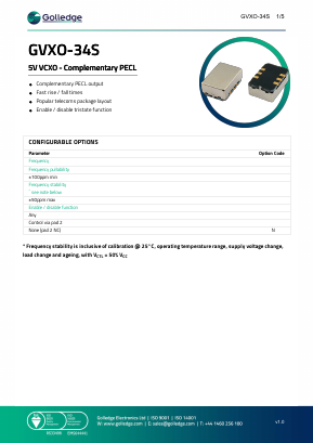GVXO-34S Datasheet PDF ETC