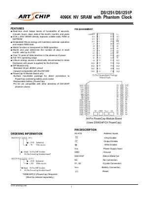 DS1251P Datasheet PDF ETC