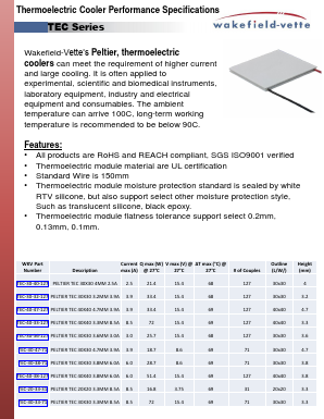 TEC-30-38-71 Datasheet PDF ETC