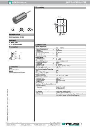 NBB10-30GM60-A2-5M Datasheet PDF ETC