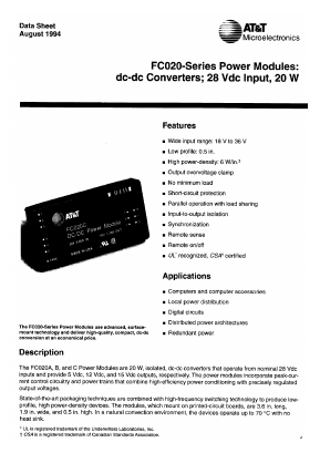 FC020C Datasheet PDF ETC1