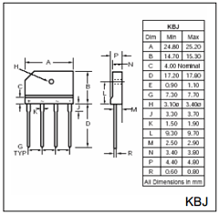 KBJ601G Datasheet PDF ETC1