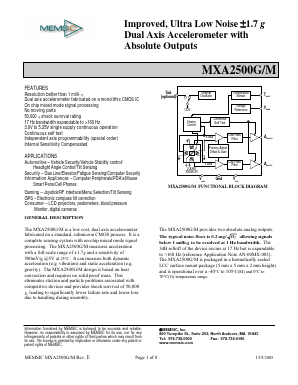 MXA2500ML Datasheet PDF ETC1