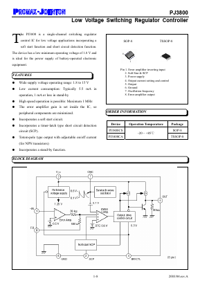 PJ3800 Datasheet PDF ETC1