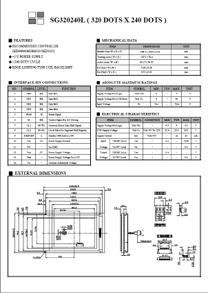 SG320240L Datasheet PDF ETC1